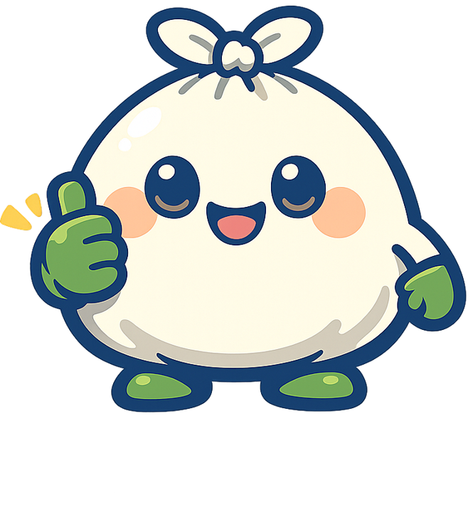 ごみ袋のマスコット